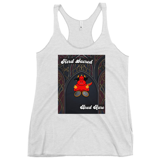 Pocket Cows Women's Racerback Tank Top — Design 267