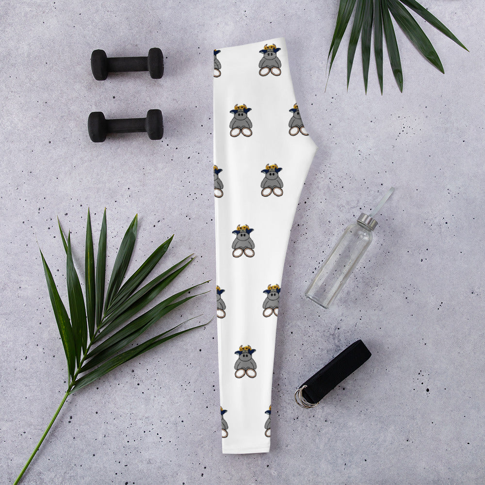 Pocket Cows All-Over Print Leggings — Written In The Herd — Design 326
