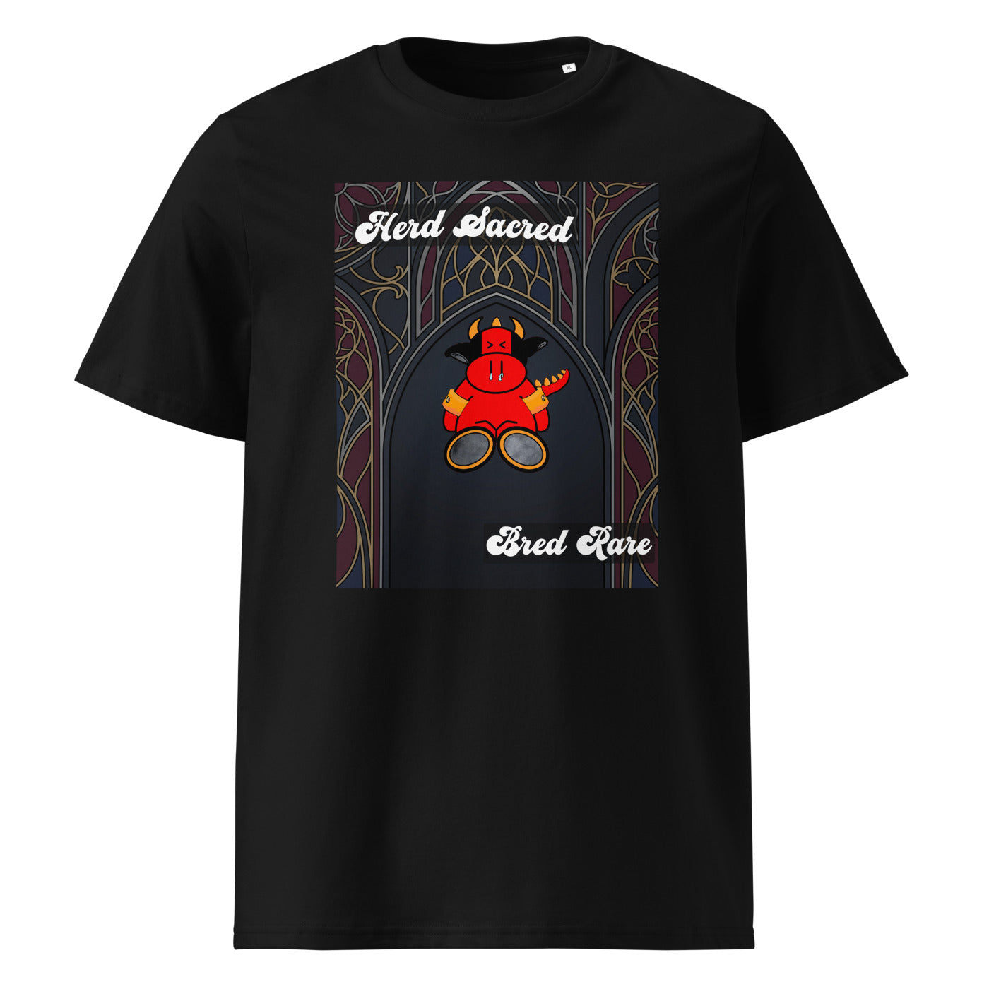 Pocket Cows Unisex Organic Ribbed Neck Creator 2.0 T-Shirt — Design 267