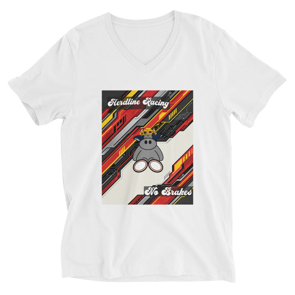 Pocket Cows Unisex V-Neck Tee — Design 263