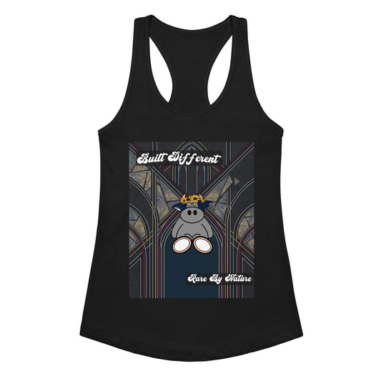 Pocket Cows Women's Ideal Racerback Tank Top — Design 269