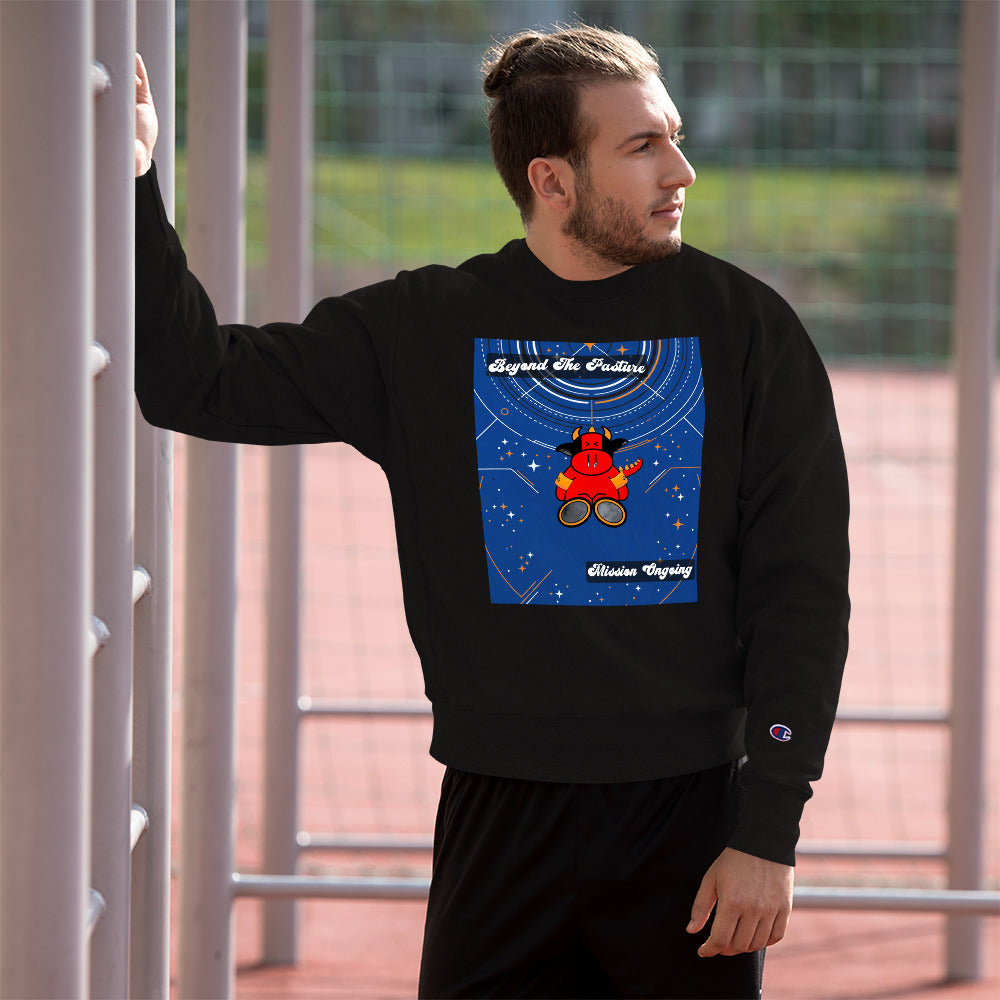 Pocket Cows Men’s Crewneck Sweatshirt — Design 278