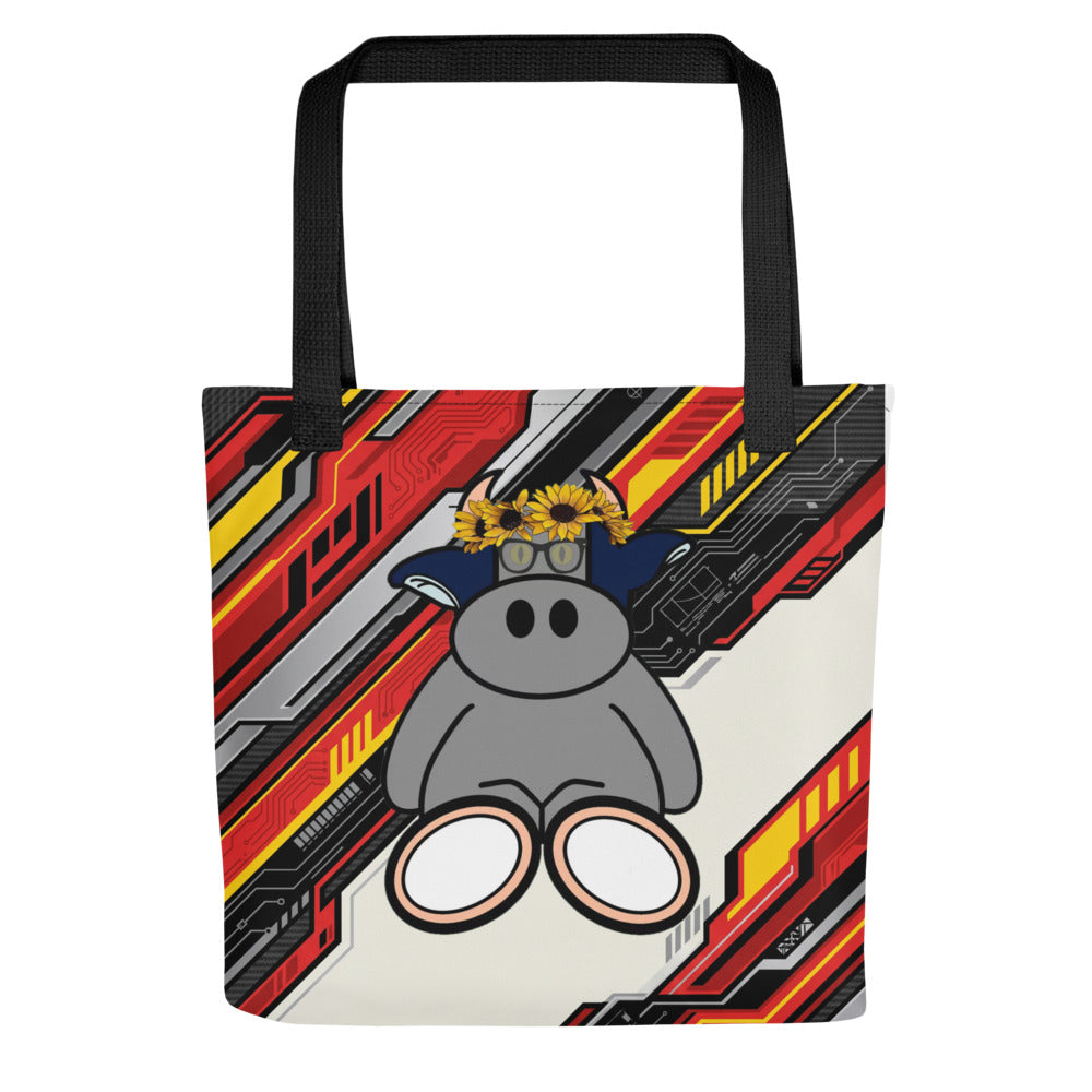 Pocket Cows All-Over Print Tote Bag — Full Throttle — Design 263