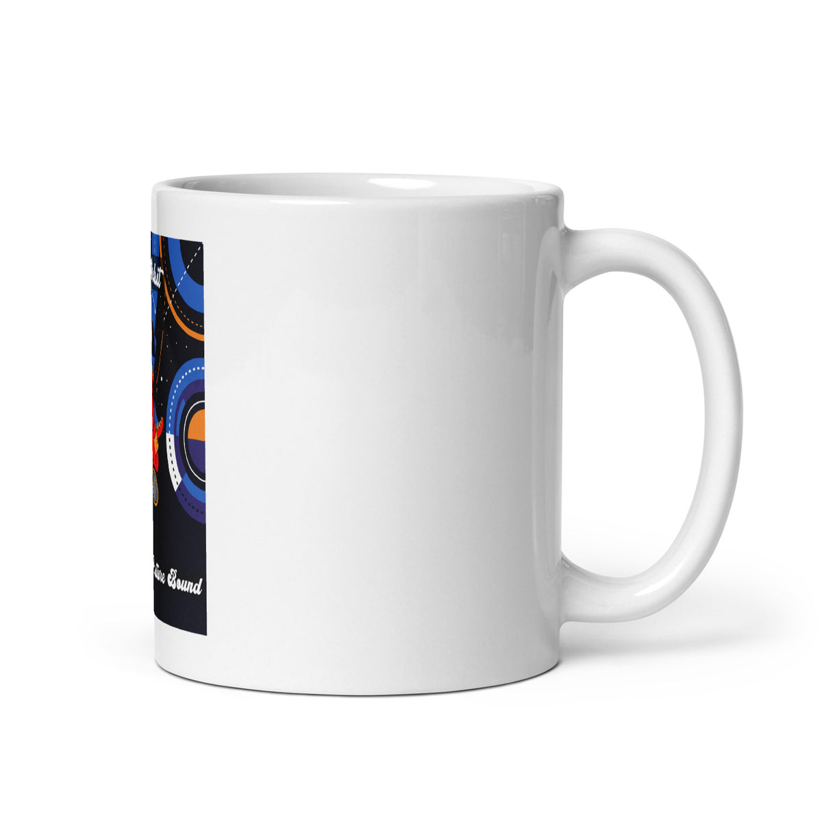 Pocket Cows White Glossy Mug — Orbit The Herd — Design 280