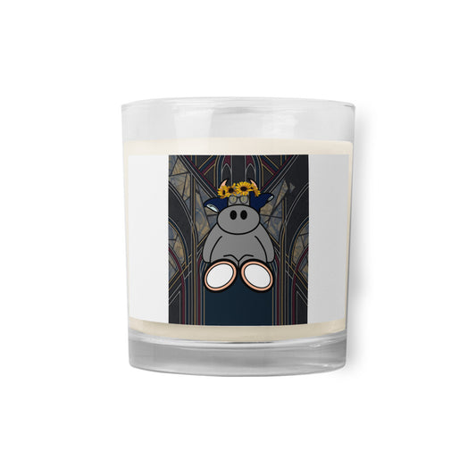 Pocket Cows Glass Jar Soy Wax Candle — Sacred Herd — Design 269