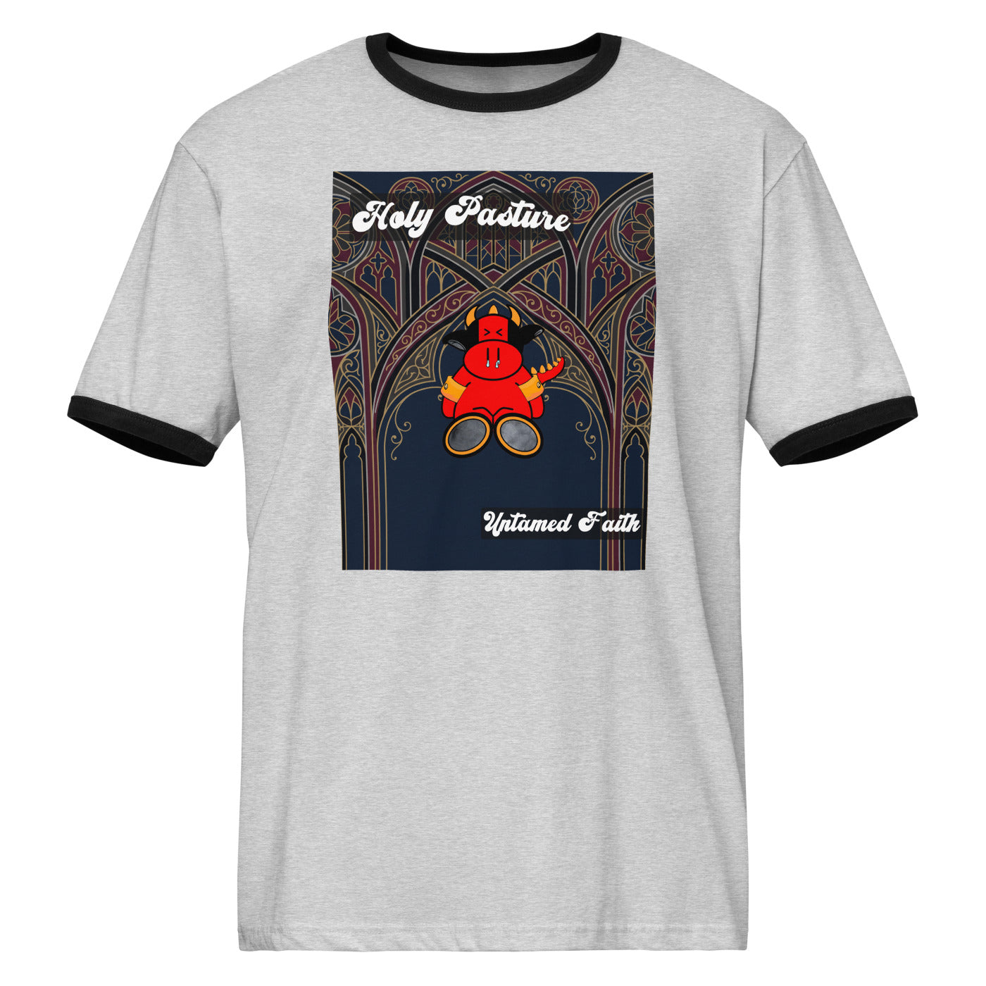 Pocket Cows Unisex Ringer T-Shirt — Design 270