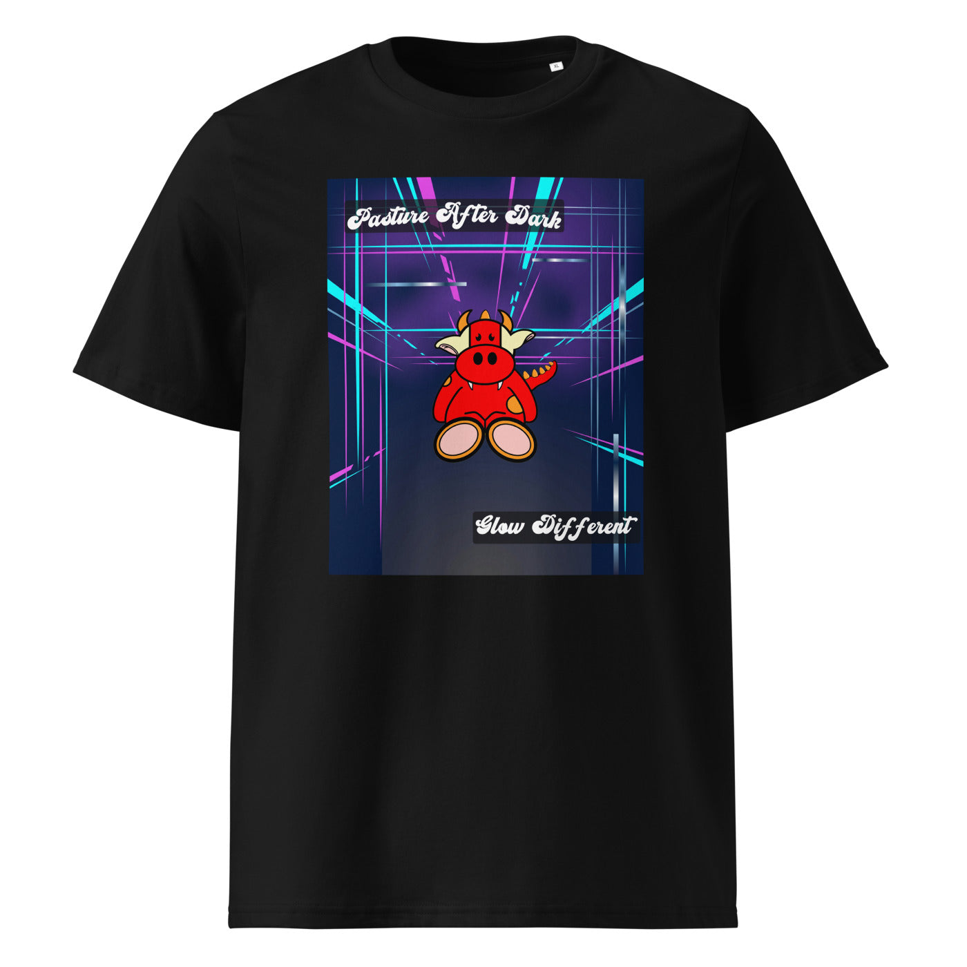 Pocket Cows Unisex Organic Ribbed Neck Creator 2.0 T-Shirt — Design 273