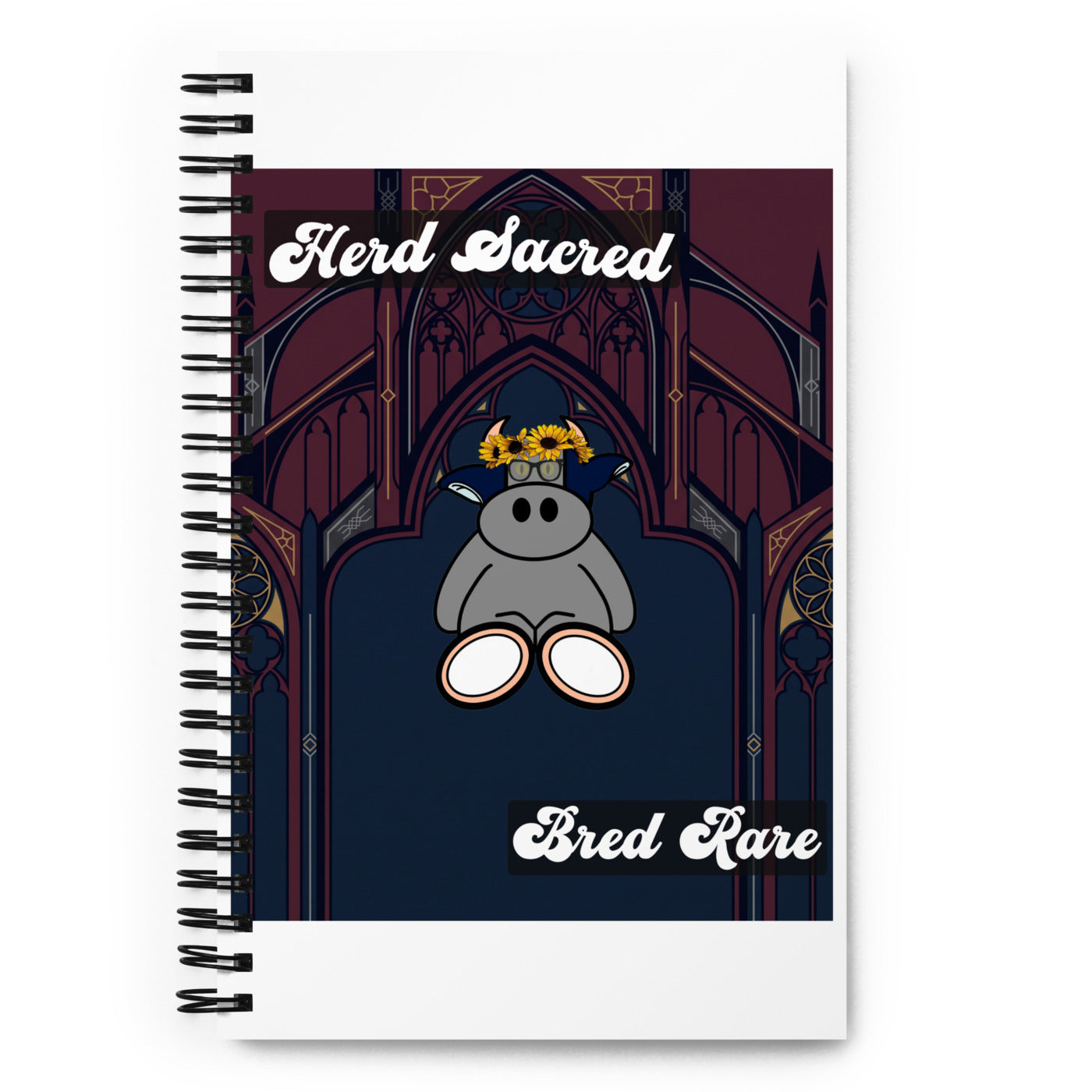 Pocket Cows Spiral Notebook — Sacred Herd — Design 271