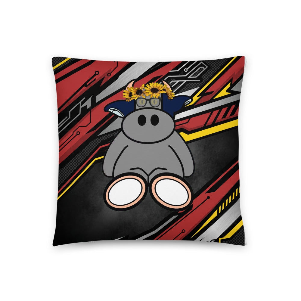 Pocket Cows All-Over Print Pillow — Full Throttle — Design 265