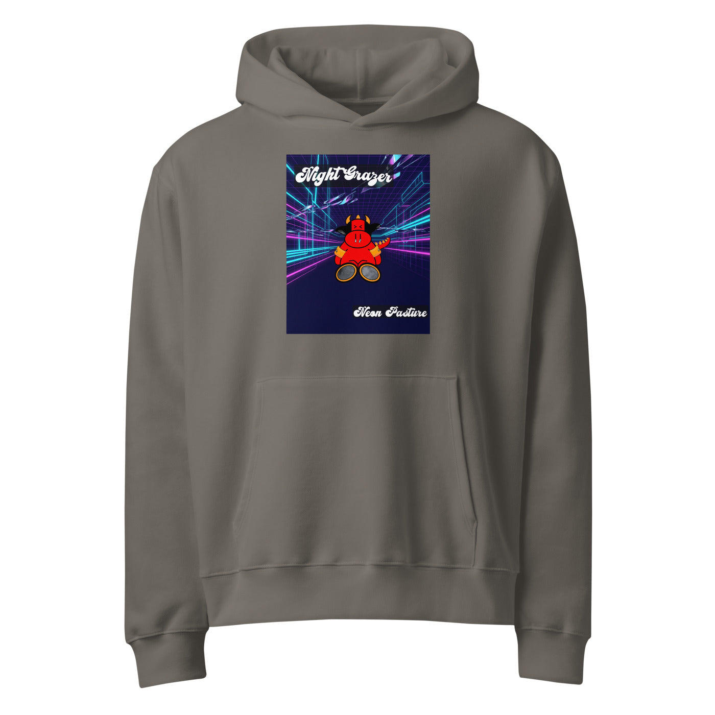 Pocket Cows Unisex Oversized Heavyweight Hoodie — Design 250