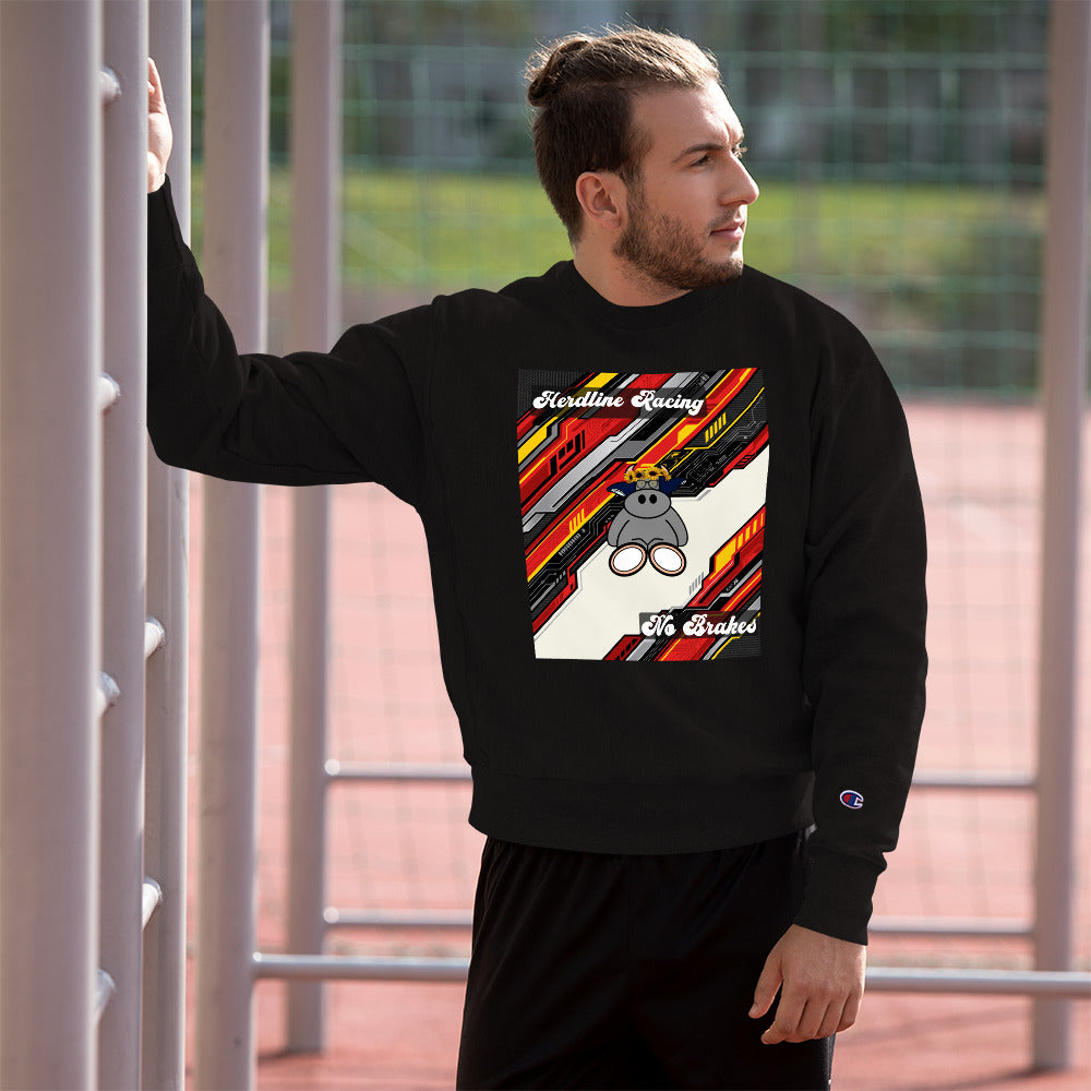 Pocket Cows Men’s Crewneck Sweatshirt — Design 263