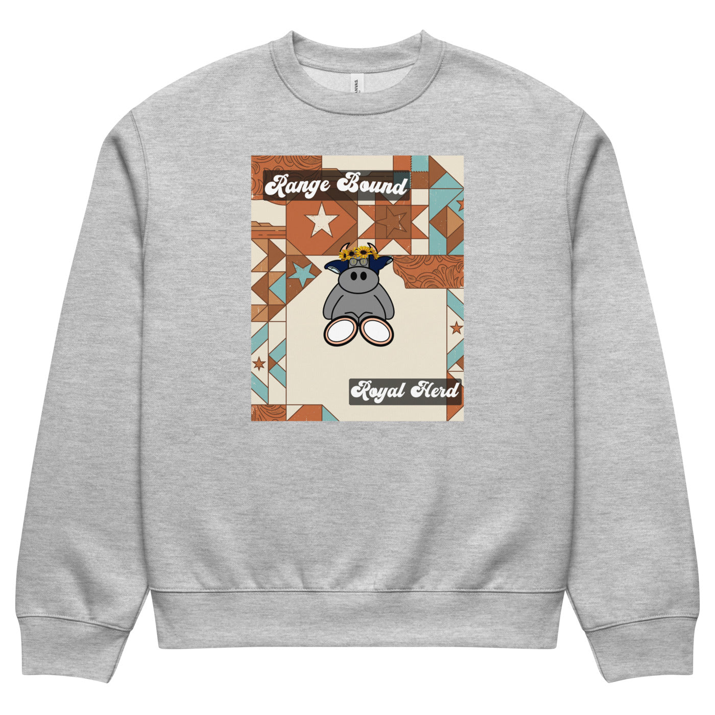 Pocket Cows Unisex Oversized Heavyweight Sweatshirt — Design 258