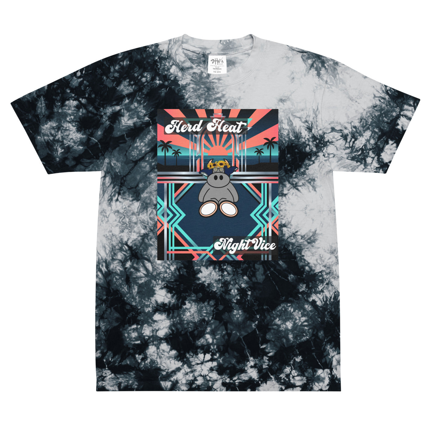Pasture Vice Unisex Oversized Tie-Dye T-Shirt | Shaka Wear SHHTDS