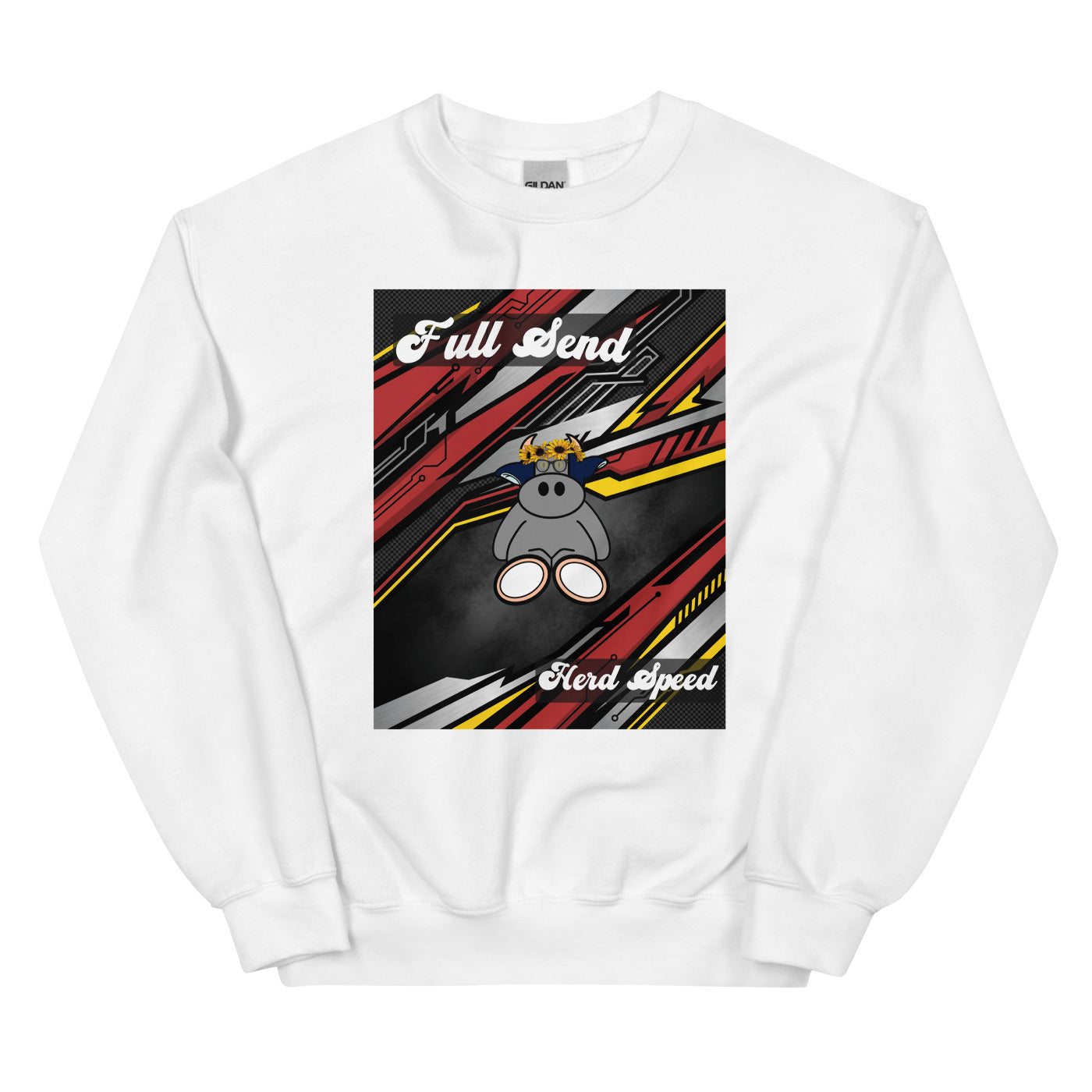 Pocket Cows Unisex Crew Neck Sweatshirt — Design 265