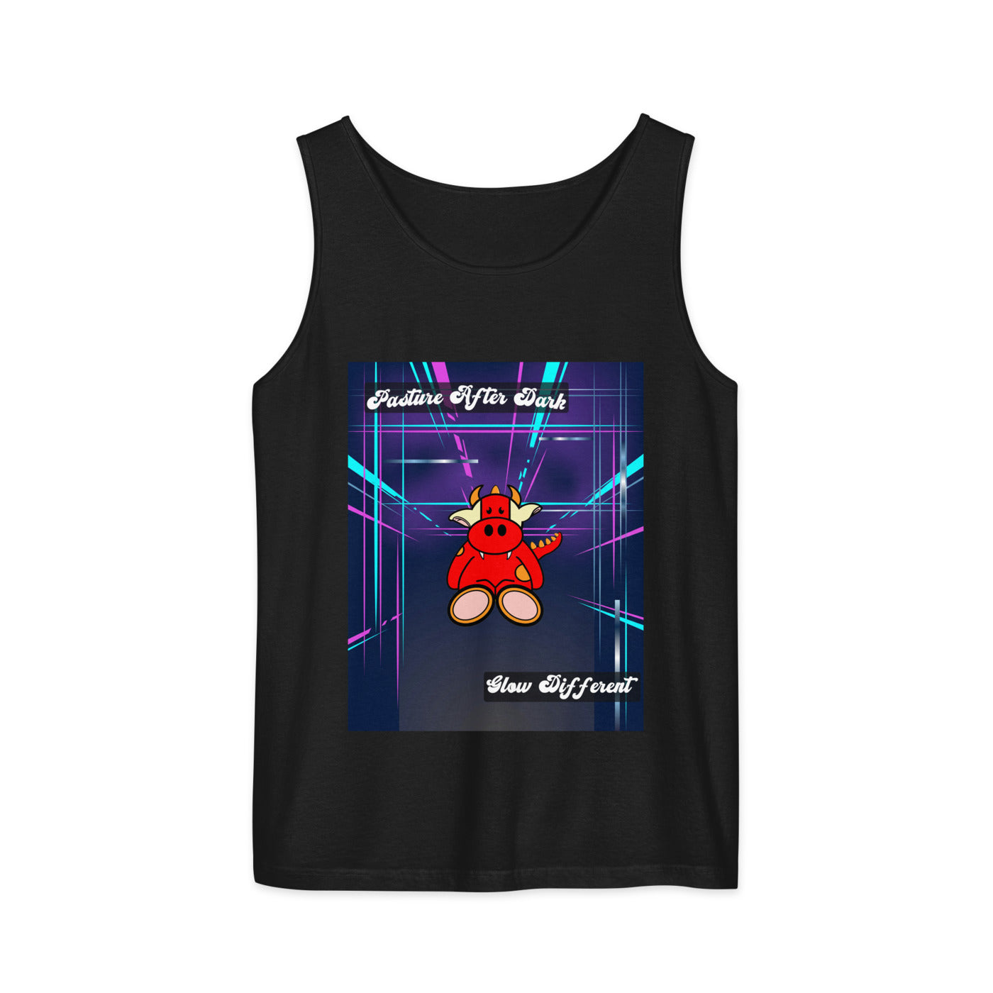 Pocket Cows Unisex Garment-Dyed Tank Top — Design 273