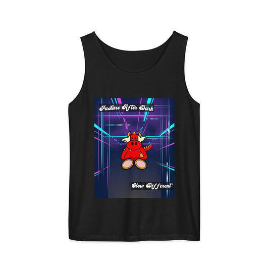 Pocket Cows Unisex Garment-Dyed Tank Top — Design 273