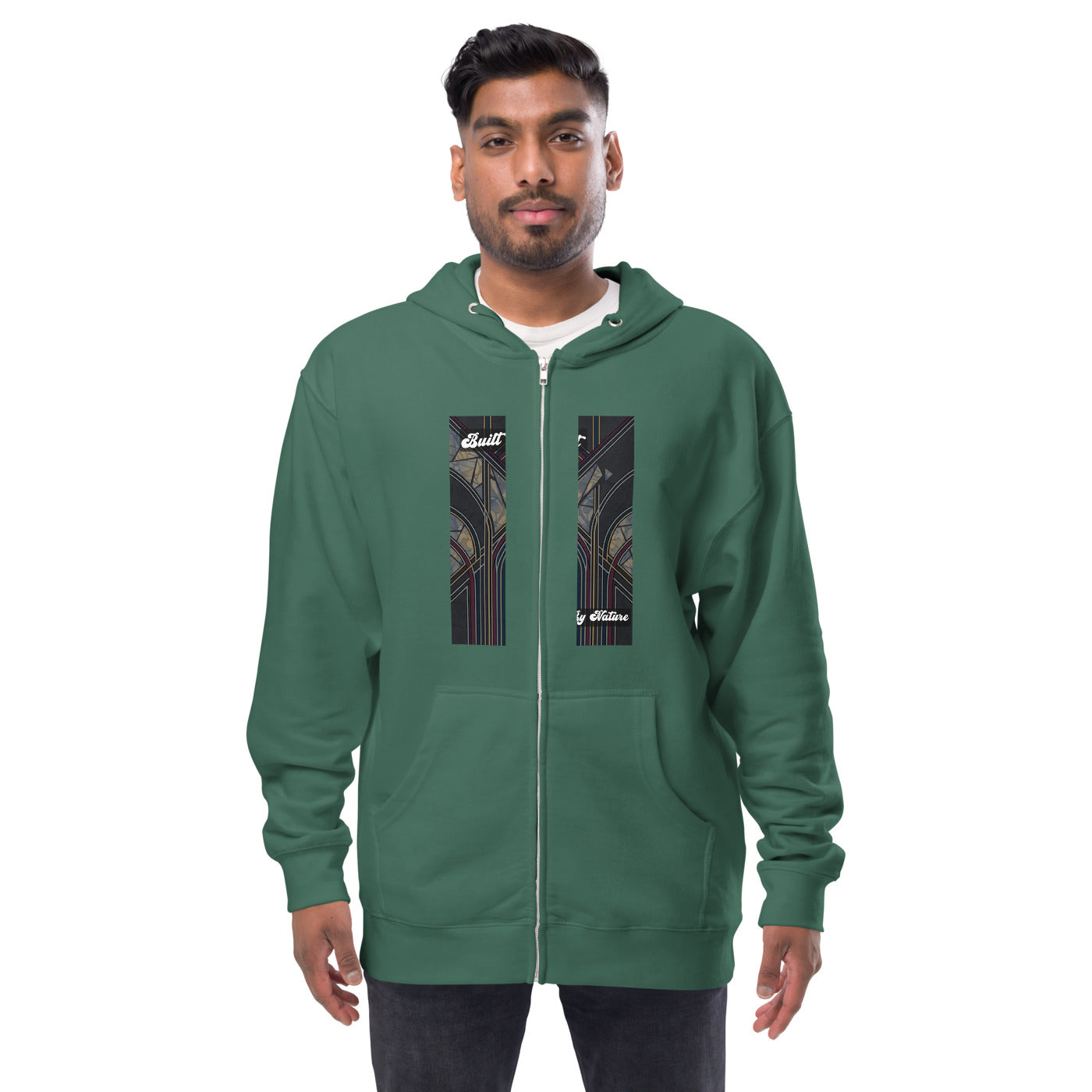 Pocket Cows Unisex Fleece Zip Up Hoodie — Design 269