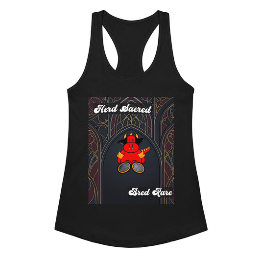 Pocket Cows Women's Ideal Racerback Tank Top — Design 267