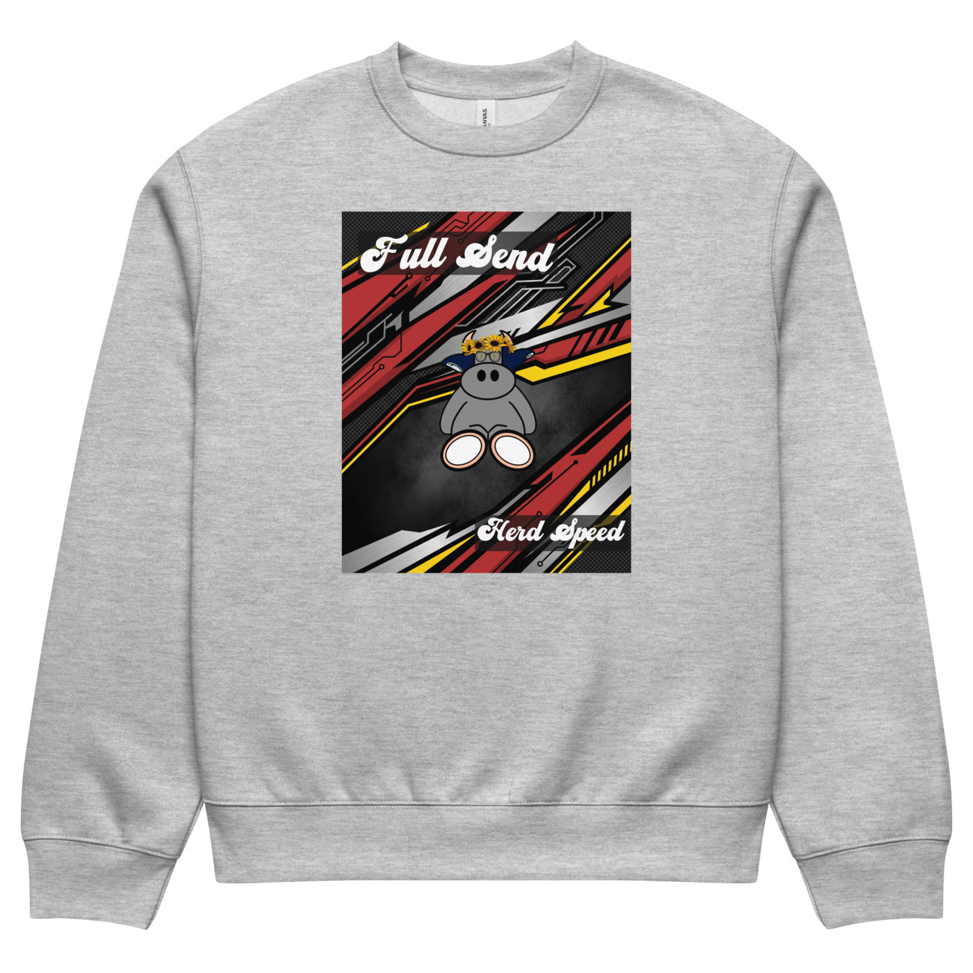 Pocket Cows Unisex Oversized Heavyweight Sweatshirt — Design 265