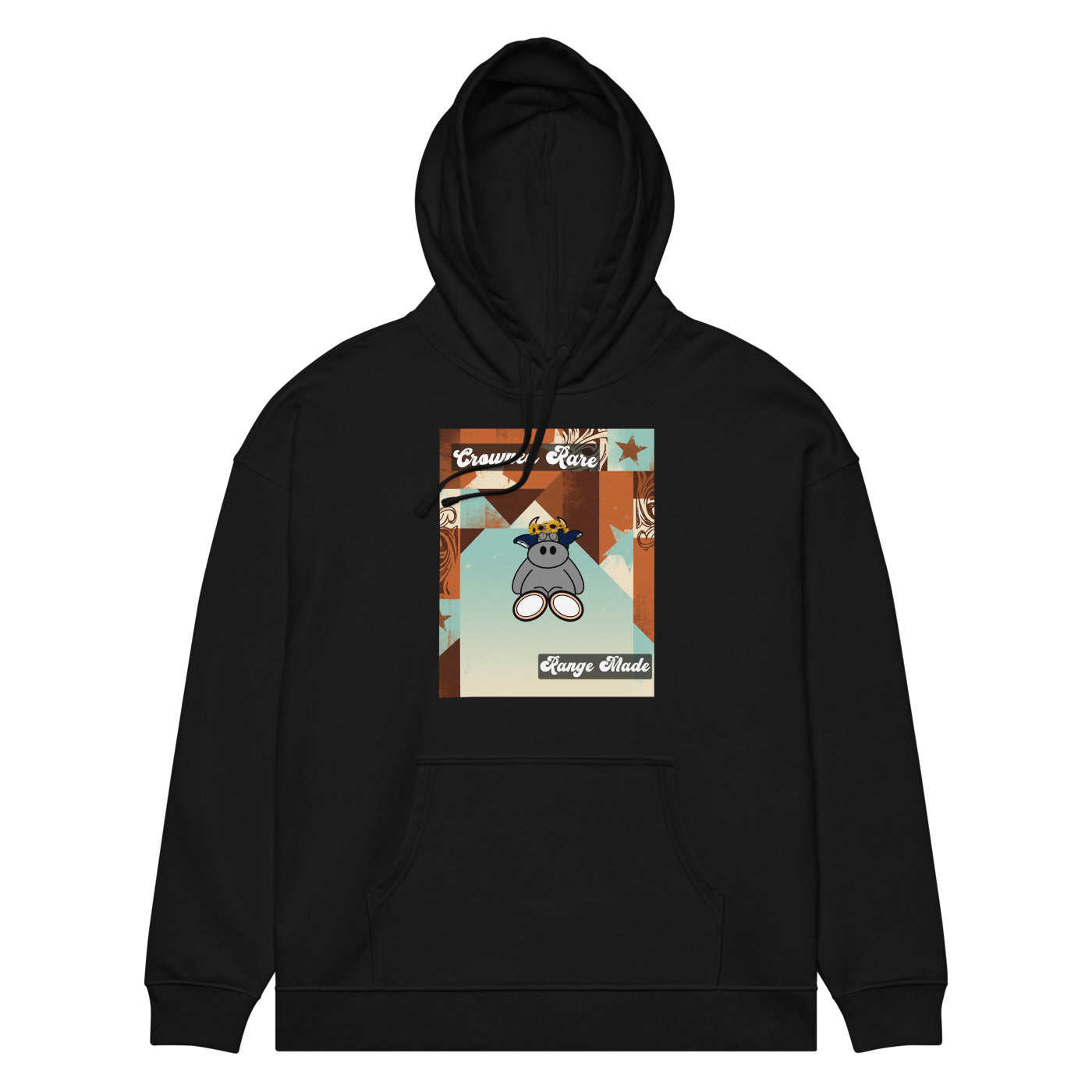 Pocket Cows Unisex Organic Relaxed Slammer 2.0 Hoodie — Design 260