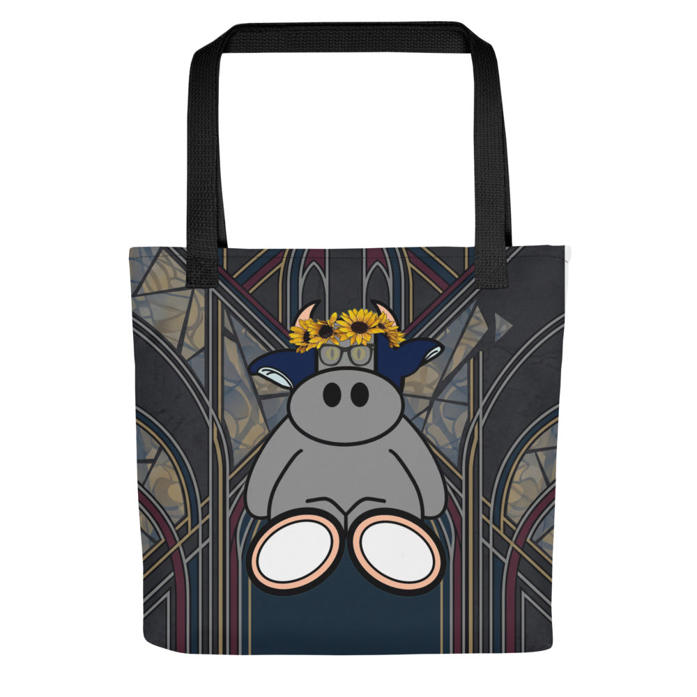Pocket Cows All-Over Print Tote Bag — Sacred Herd — Design 269