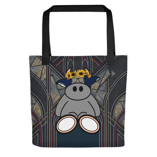 Pocket Cows All-Over Print Tote Bag — Sacred Herd — Design 269