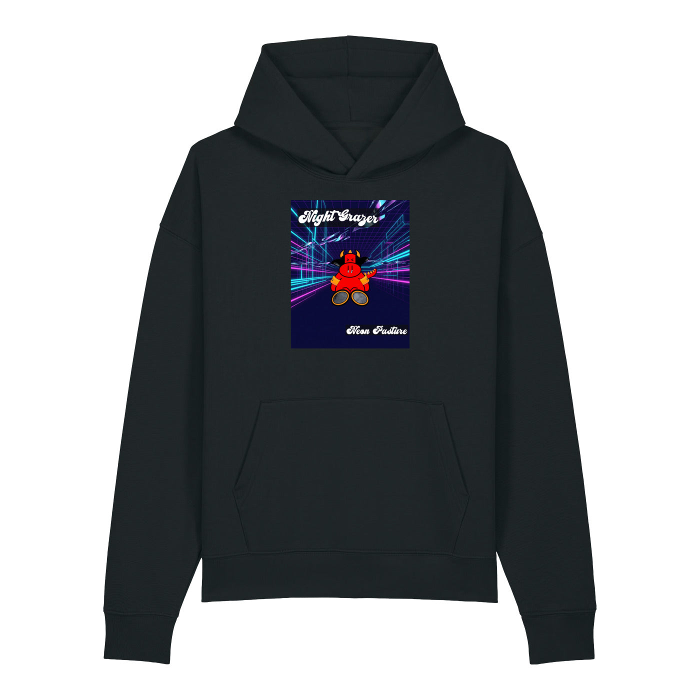 Pocket Cows Unisex Relaxed Mid-Weight Chaser Hooded Sweatshirt — Design 250