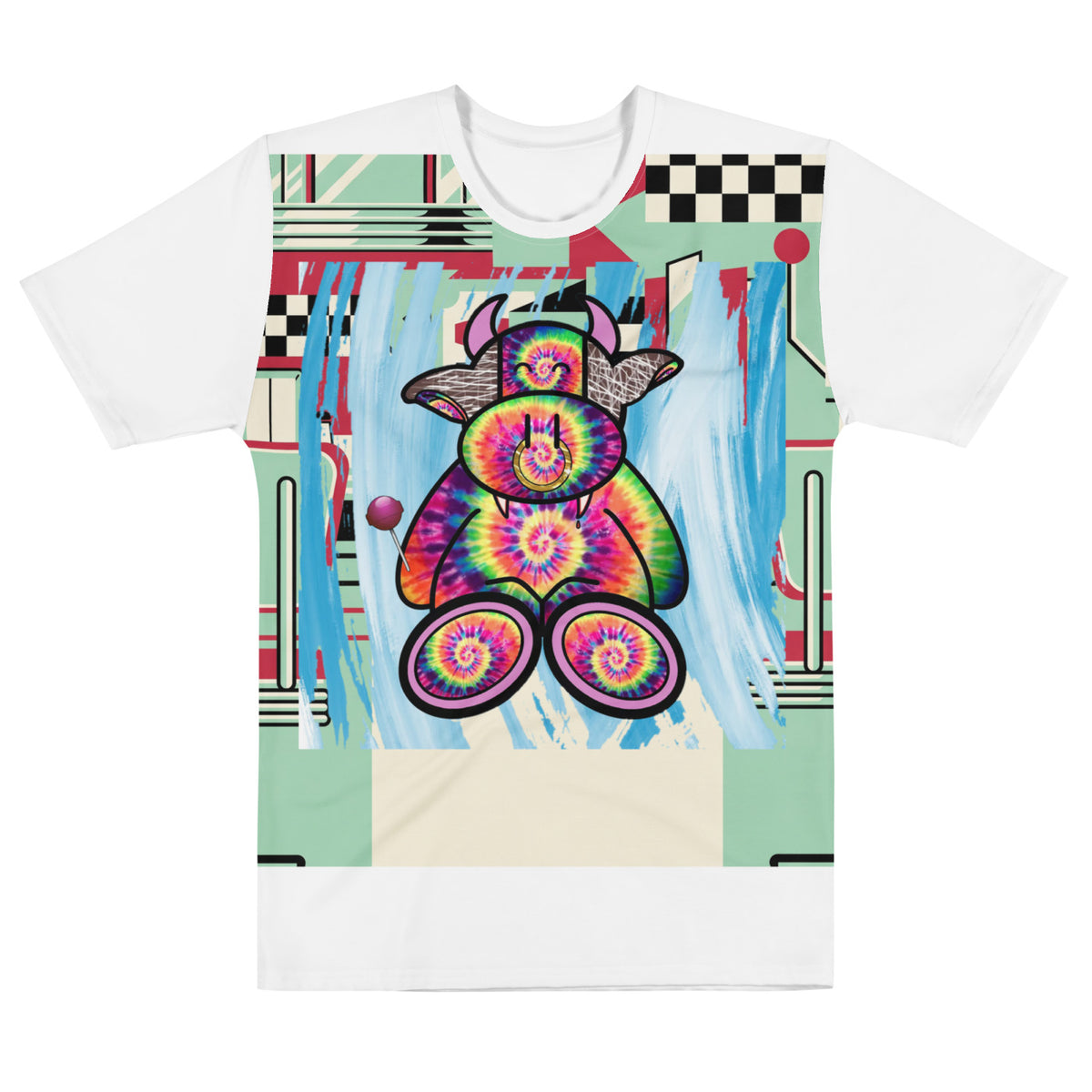 Pocket Cows All-Over Print Men’s Cotton Crew Neck T-Shirt — Always Fresh — Design 715