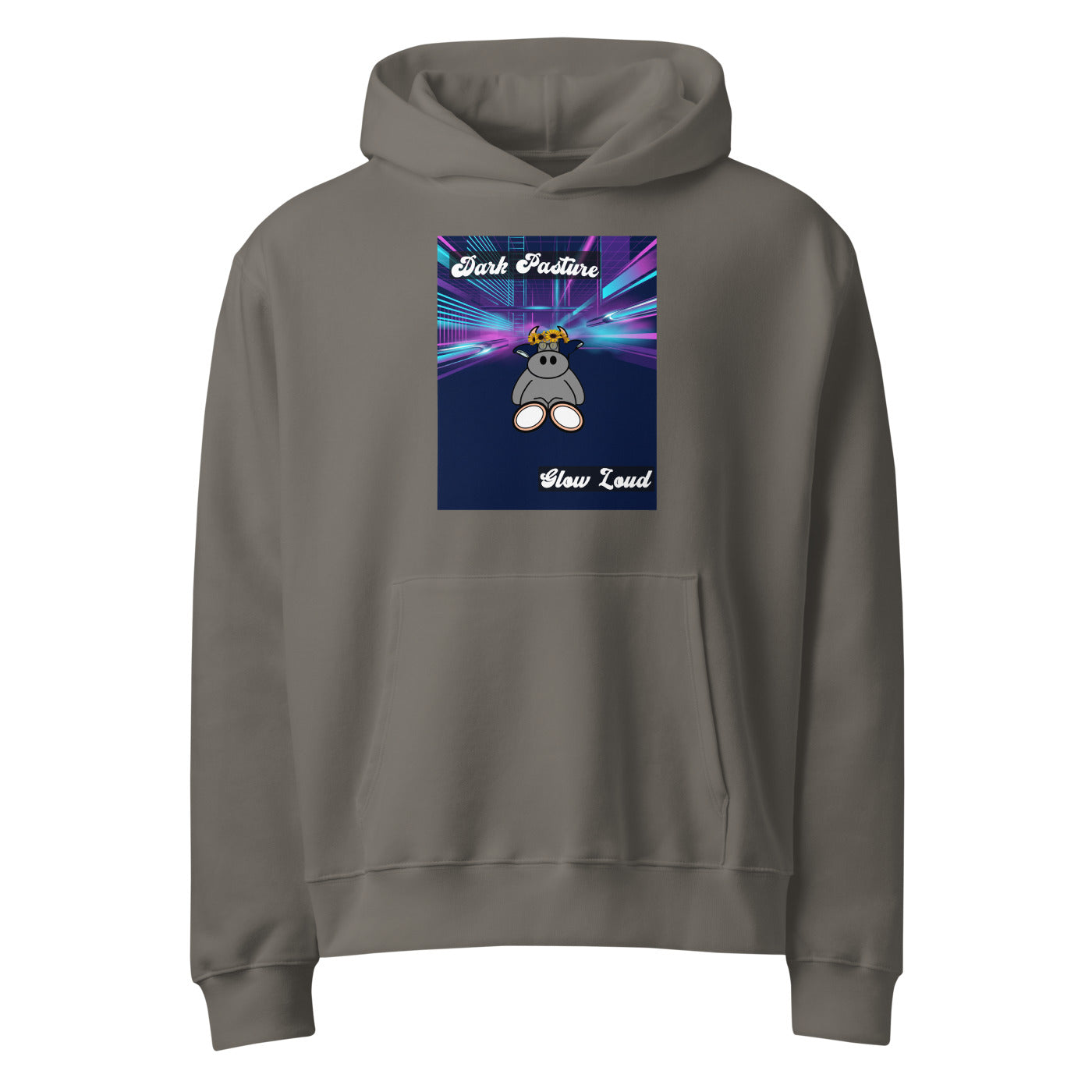 Pocket Cows Unisex Oversized Heavyweight Hoodie — Design 255