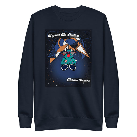 Pocket Cows Crewneck — Orbit The Herd — Design 204