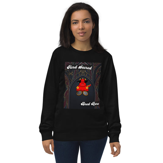 Pocket Cows Unisex Organic Sweatshirt — Design 267