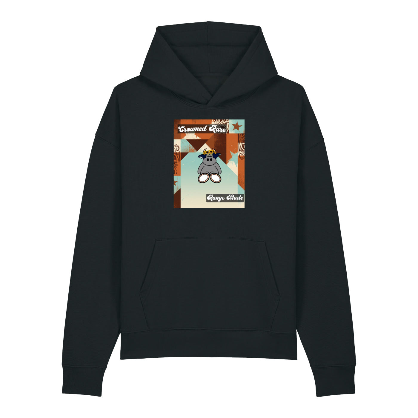 Pocket Cows Unisex Relaxed Mid-Weight Chaser Hooded Sweatshirt — Design 260