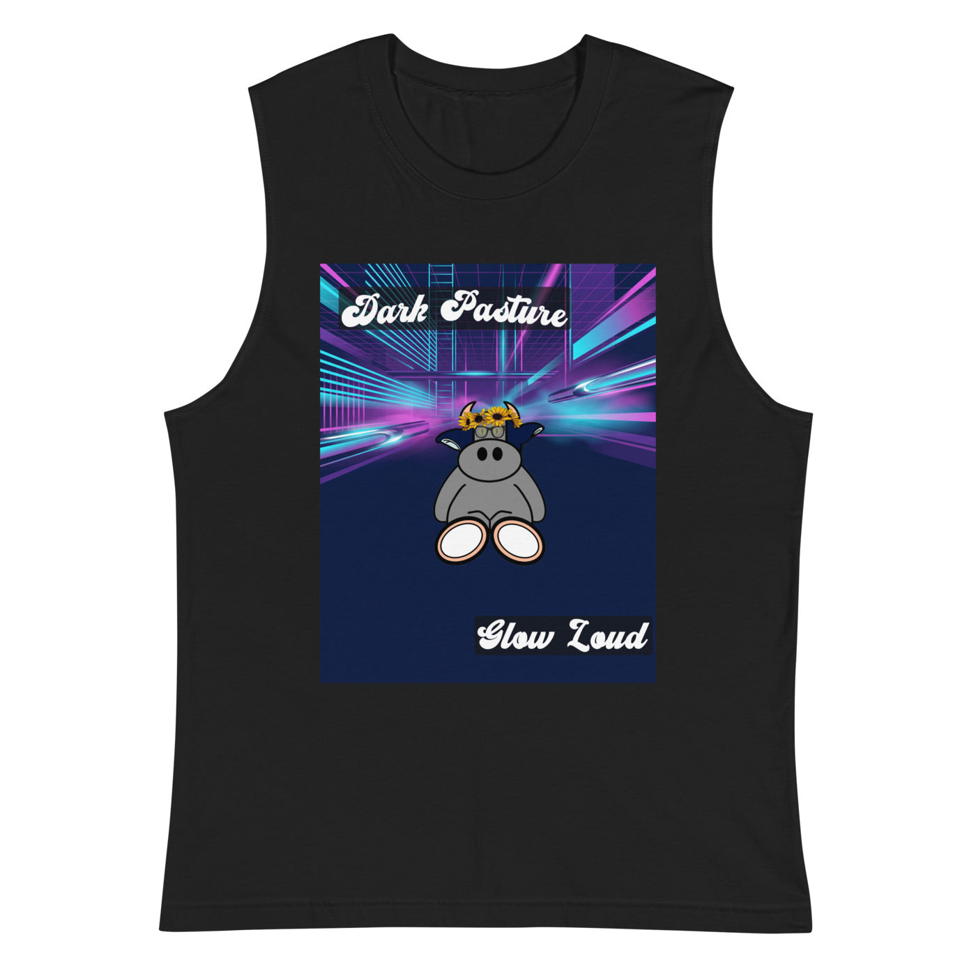 Pocket Cows Unisex Muscle Shirt — Design 255