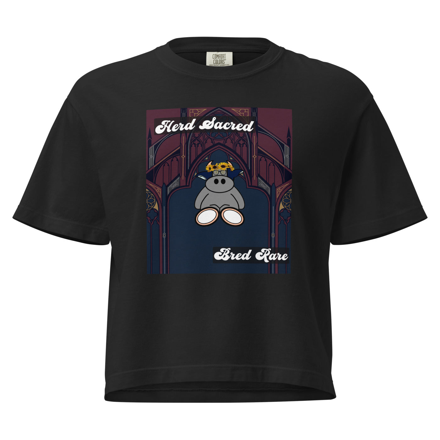 Pocket Cows Women's Heavyweight Boxy T-Shirt — Design 271
