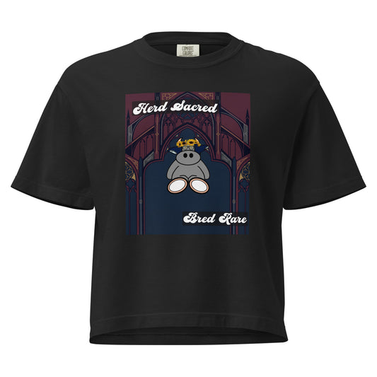 Pocket Cows Women's Heavyweight Boxy T-Shirt — Design 271