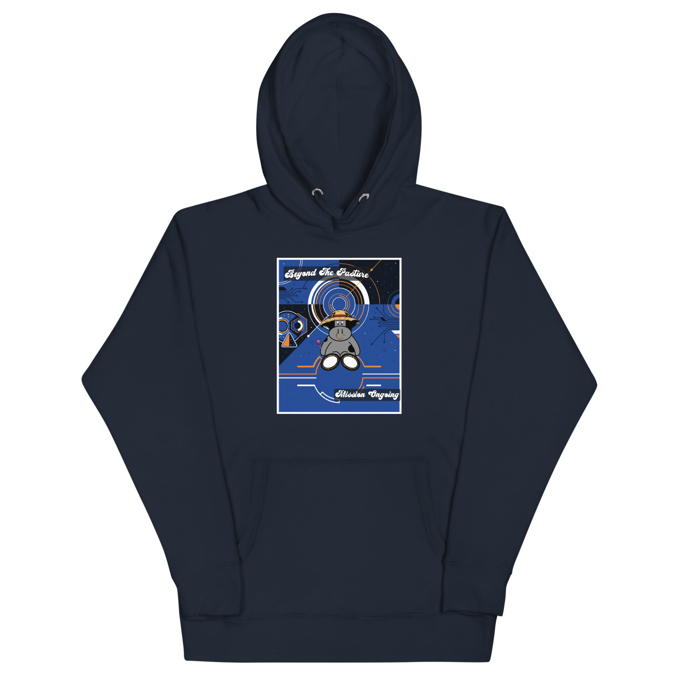 Pocket Cows Hoodie — Orbit The Herd — Design 59