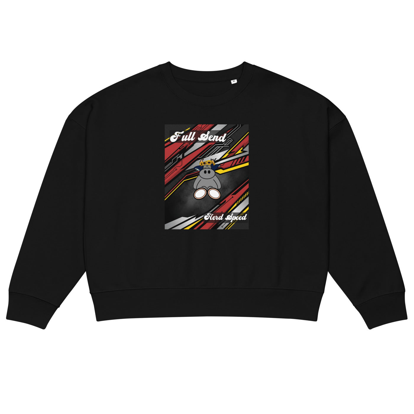 Pocket Cows Women's Organic Crew Neck Stella Alma Sweatshirt — Design 265