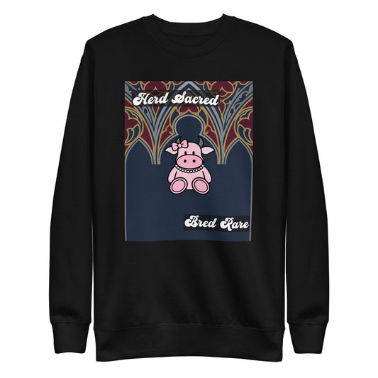 Pocket Cows Crewneck — Sacred Herd — Design 839