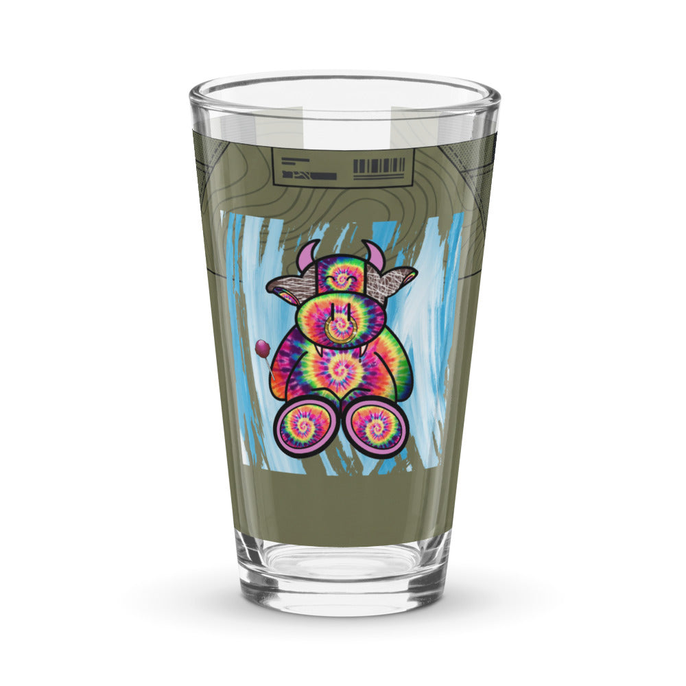 Pocket Cows Shaker Pint Glass (16 oz) — Built To Roam — Design 720