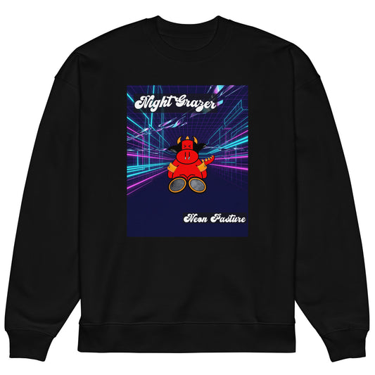 Pocket Cows Unisex Organic Oversized Raddler 2.0 Sweatshirt — Design 250