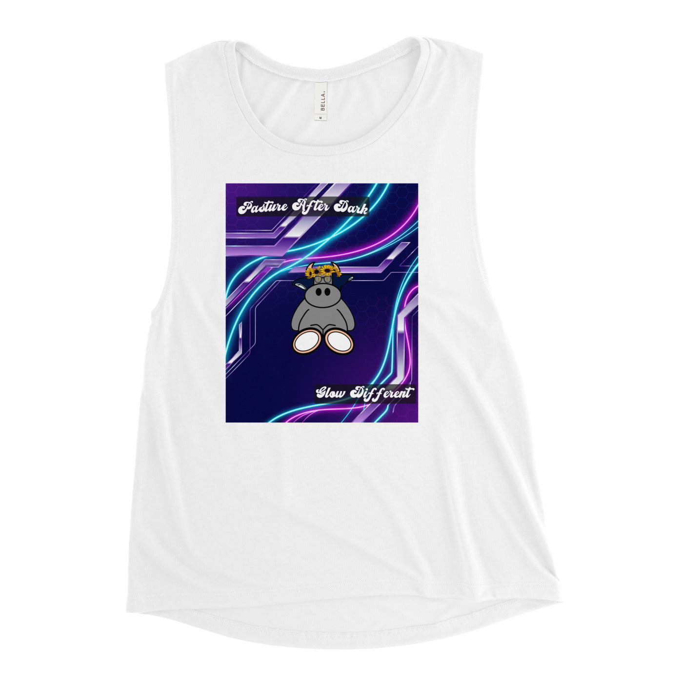 Pocket Cows Women's Muscle Tank — Design 251