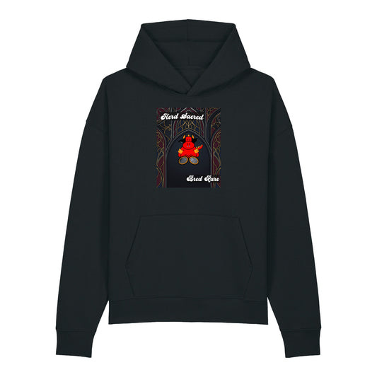 Pocket Cows Unisex Relaxed Mid-Weight Chaser Hooded Sweatshirt — Design 267