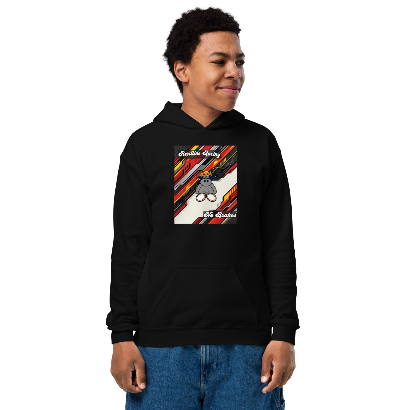 Pocket Cows Youth Heavy Blend Hoodie — Design 263