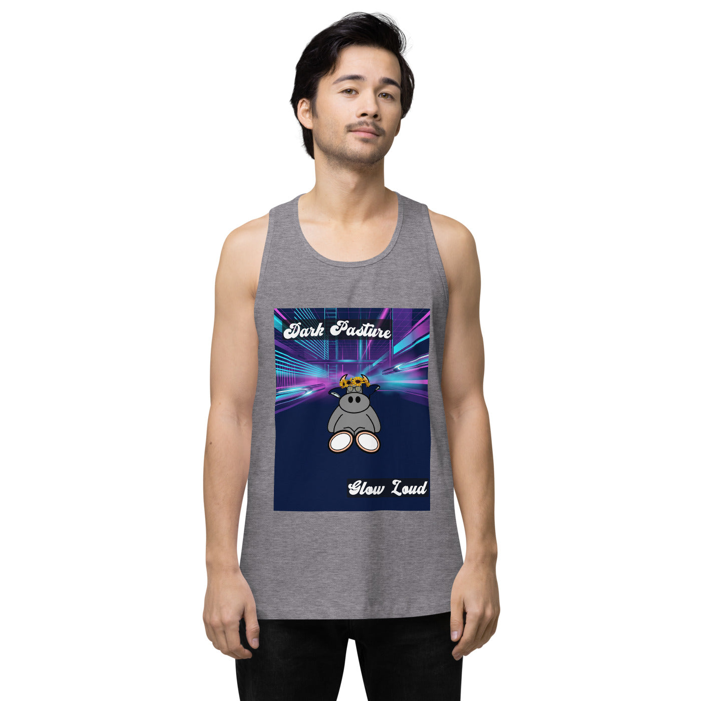 Pocket Cows Men's Tank Top — Design 255
