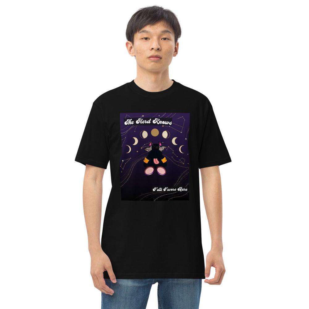 Pocket Cows Heavyweight Tee — Written In The Herd — Design 75