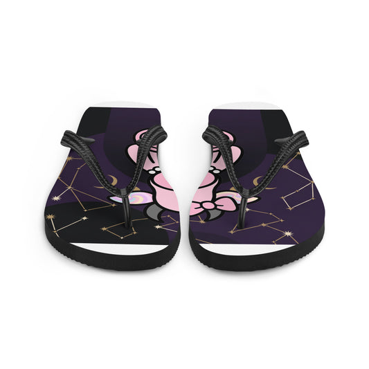 Pocket Cows Sublimation Flip Flops — Written In The Herd — Design 843