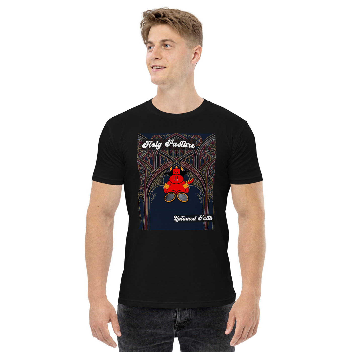 Pocket Cows Men's Staple T-Shirt — Design 270