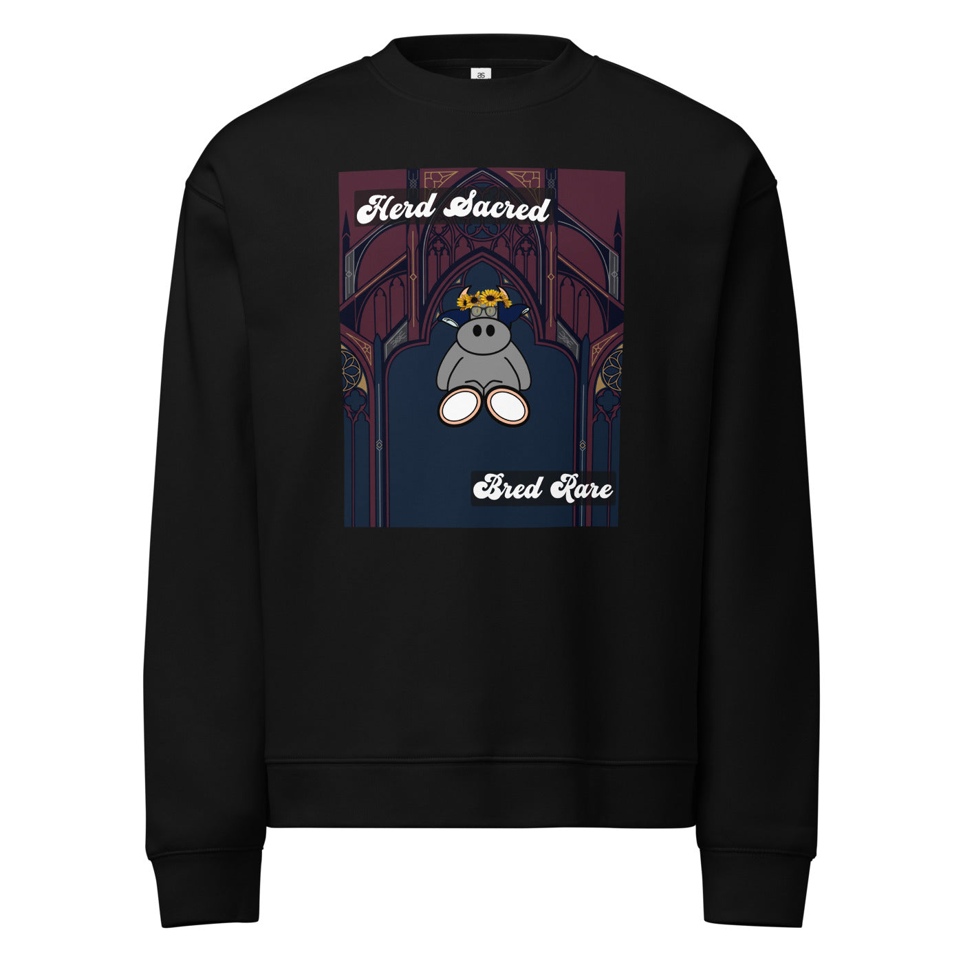 Pocket Cows Unisex Relax Crew Neck Sweatshirt — Design 271
