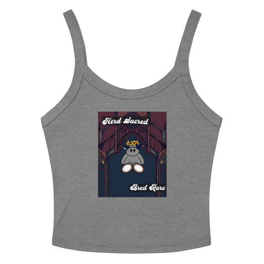 Pocket Cows Women's Micro-Rib Tank Top — Design 271