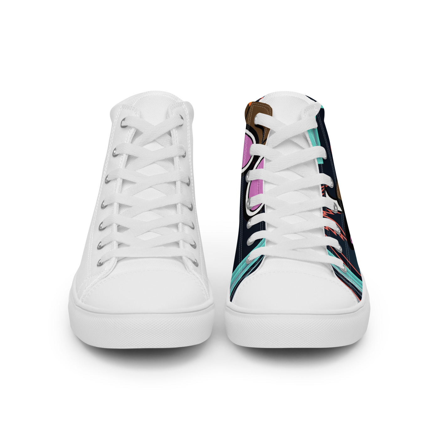 Pocket Cows Men's High Top Canvas Shoes — Pasture Vice — Design 769